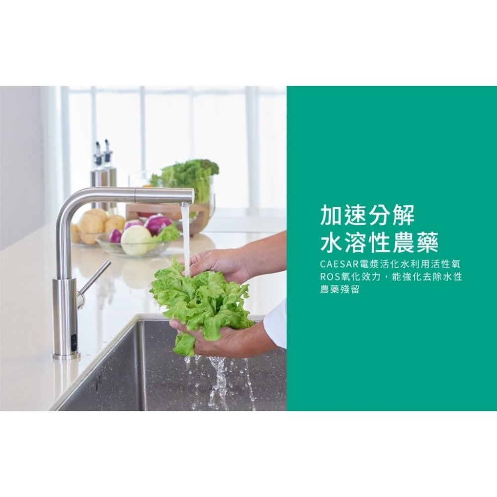 Caesar 凱撒 電漿滅菌無鉛廚房龍頭 無鉛伸縮抽拉龍頭 長效抑菌 除異味 除水溶性農藥 KP1045SA (附發票)-細節圖5