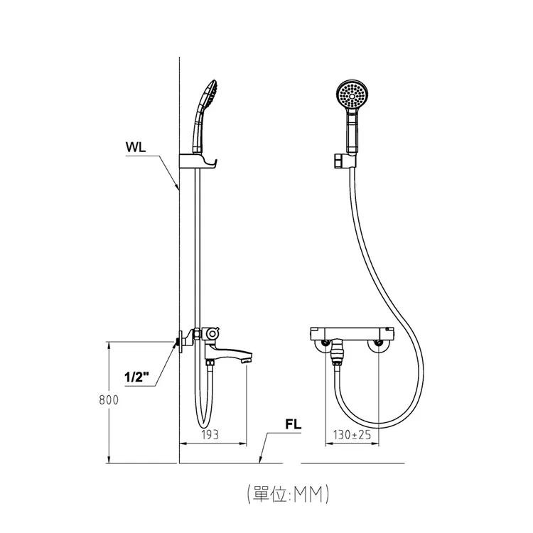 LOLAT 羅力 智能恆溫水龍頭 溫控沐浴龍頭 恆溫水龍頭 溫控水龍頭 專為銀髮族設計 STN2265H (含發票)-細節圖9