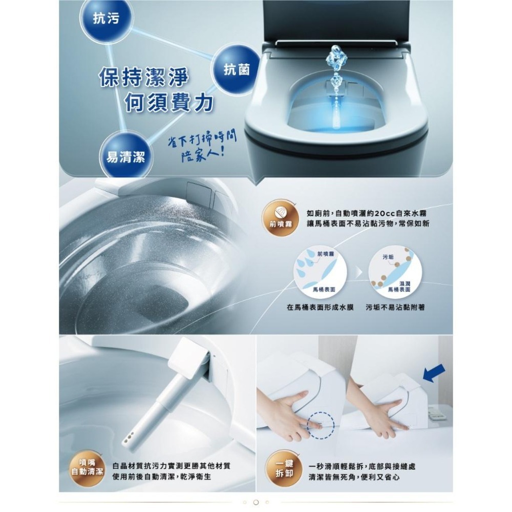TOTO 智慧免治馬桶座 小資款 免治馬桶 電動馬桶座 溫熱便座 智慧洗淨 噴嘴自潔 TCF23710ATW (含發票)-細節圖6