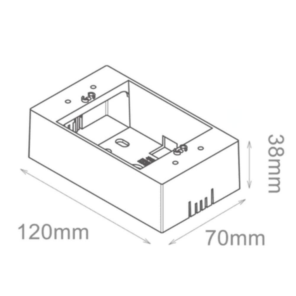 SUZONE 樹榮電工 一連明盒 明BOX 開關盒 插座盒 塑膠盒 接線盒 台灣製造 1P 面板用 一體成型 (含發票)-細節圖8