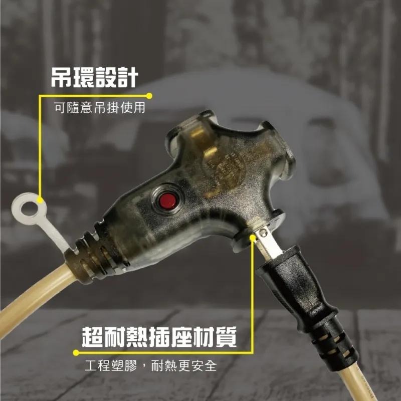 電精靈 動力延長線 2.0/2C 新安規 動力線 戶外 野營 居家 防塵 工地 露營推薦 延長線 (含發票)-細節圖5