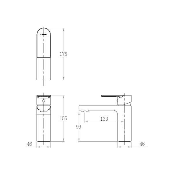 Caesar 凱撒 單孔面盆龍頭 水龍頭 洗手台 臉盆 普級省水 中冷閥芯 B780C (含發票)-細節圖3
