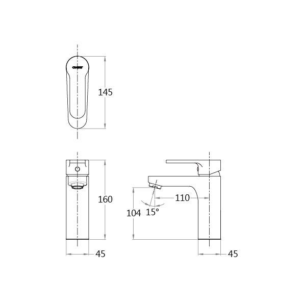 Caesar 凱撒 單孔面盆龍頭 面盆龍頭 面盆單孔龍頭 單孔龍頭 水龍頭 B570C (含發票)-細節圖3