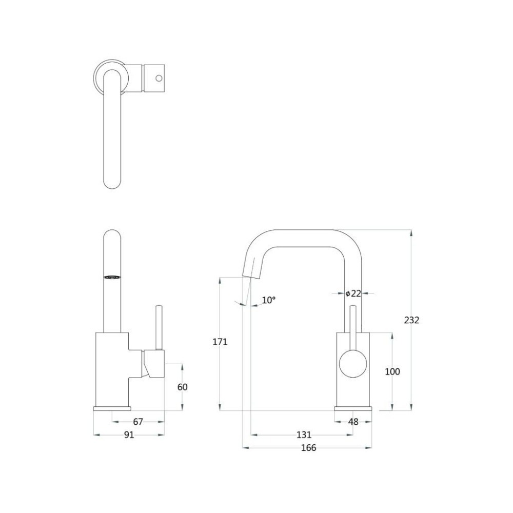 Caesar 凱撒 單孔面盆龍頭 水龍頭 單孔龍頭 臉盆龍頭 簡約時尚 可旋轉出水嘴 B520C (含發票)-細節圖3