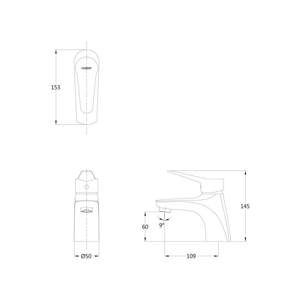 Caesar 凱撒 單孔面盆龍頭 面盆龍頭 單孔龍頭 單孔面盆龍頭 浴室龍頭 B560C (含發票)-細節圖3