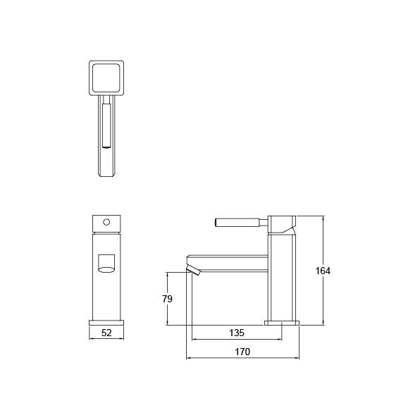 Caesar 凱撒 單孔面盆龍頭 防噴濺起泡器 中冷閥芯 普級省水 B460C (含發票)-細節圖3
