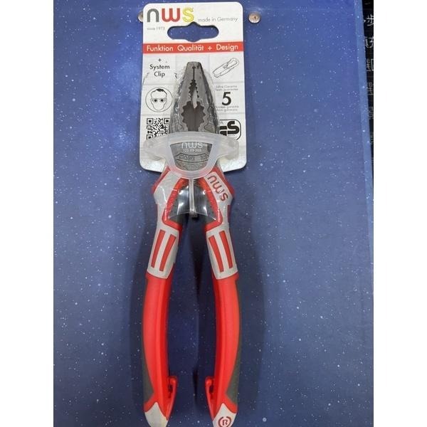 NWS 205mm 鋼絲鉗 老虎鉗  舒適握柄 強力麥斯 包裝版 德國製 109-69-205-SB (含發票)-細節圖6