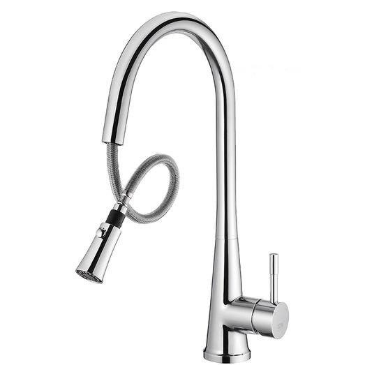 BOSS 無鉛廚房伸縮龍頭 下抽拉式 雙出水模式噴頭 日本進口陶瓷閥芯 台灣製造 010211 (含發票)-細節圖2