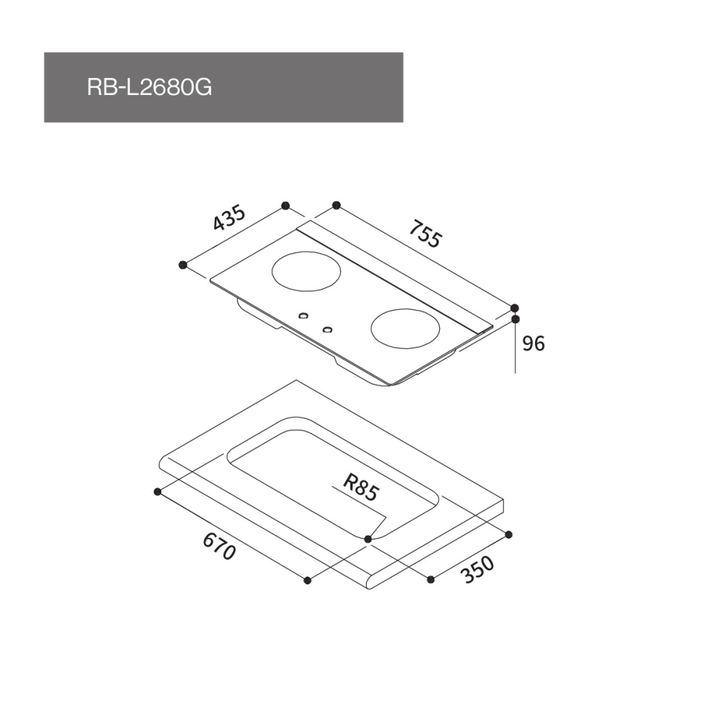 Rinnai 林內 檯面式彩焱玻璃雙口爐 三口爐 不鏽鋼 一級能效 精準調節火量 RB-L2600G(B) (含發票)-細節圖4