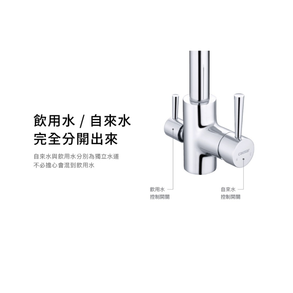 Caesar 凱撒 K205C K205CL 無鉛RO兩用立式廚房混合龍頭(原廠全配) 廚房 流理台 K205 含發票-細節圖5