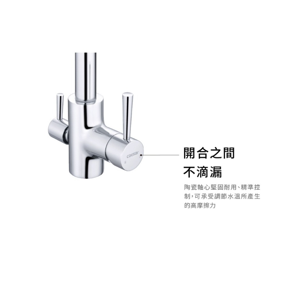 Caesar 凱撒 RO兩用立式廚房混合龍頭(原廠全配) 廚房 流理台 水龍頭 K205C (含發票)-細節圖4
