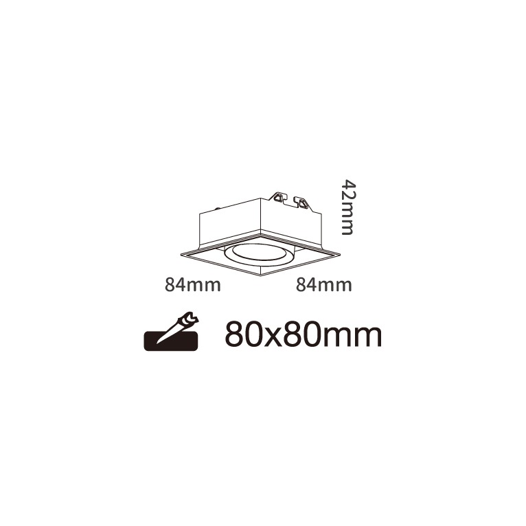 舞光 可擺角方型崁燈 單燈 雙燈 三燈 輕薄精巧 LED崁燈 嵌燈 D-25135W (含發票)-規格圖8