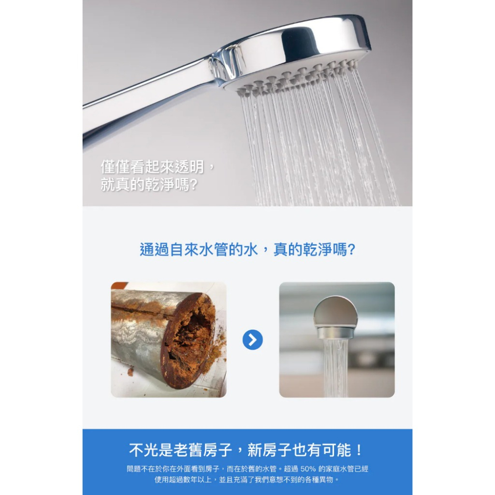 Caesar 凱撒 銀色極淨純水蓮蓬頭 雙層過濾 水柱柔和 呵護肌膚 SH217 (滿額贈)-細節圖5