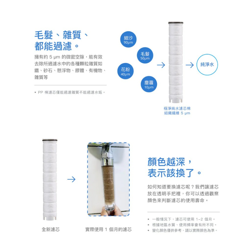 Caesar 凱撒 銀色極淨純水蓮蓬頭 雙層過濾 水柱柔和 呵護肌膚 SH217 (滿額贈)-細節圖9