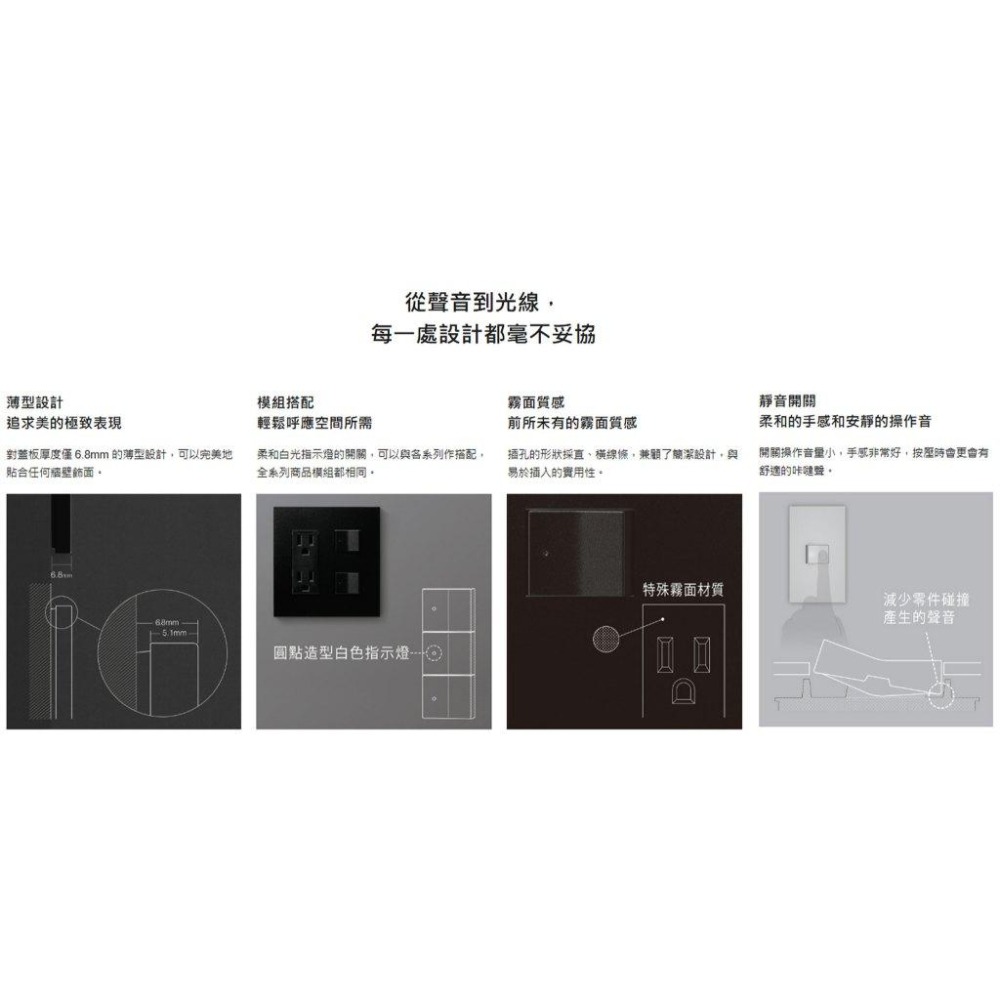 Panasonic 國際牌 So style系列 單品 開關 插座 霧黑 霧灰 霧白 WNF15123MB (含發票)-細節圖2