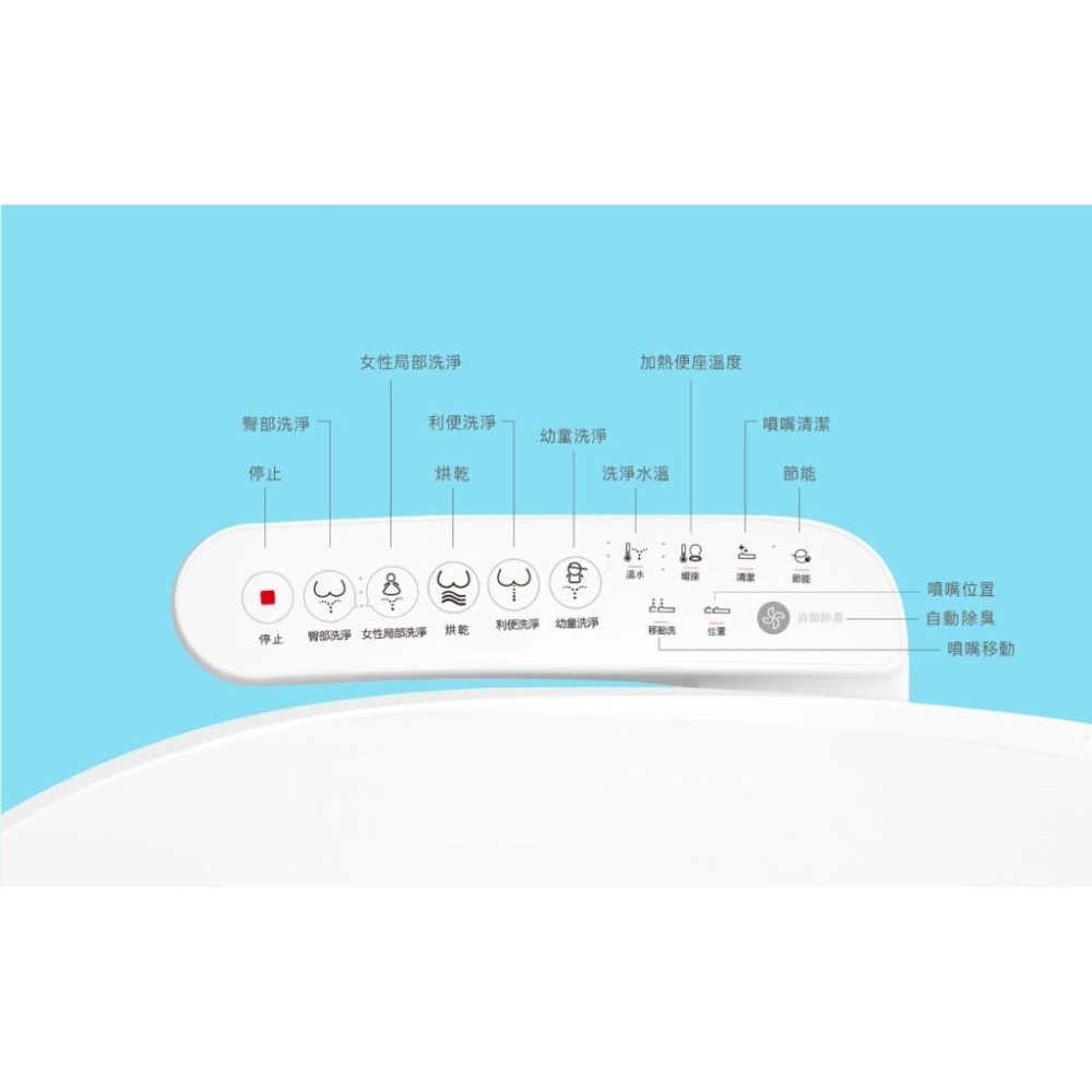 🚚限時免運 Caesar 凱撒 溫水洗淨便座 瞬熱式 免治馬桶座 暖風烘乾 自動除臭 TAF178 (含發票)-細節圖4