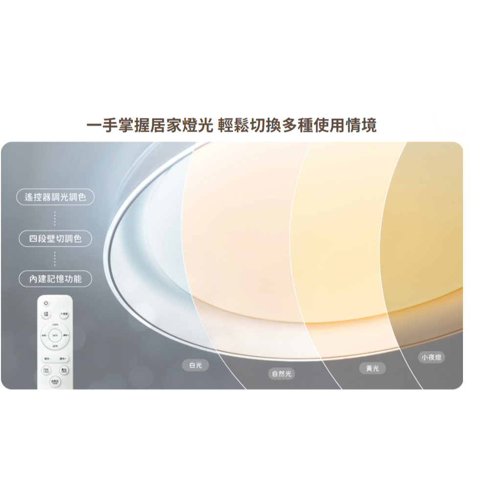 舞光 暖陽遙控吸頂燈  LED 調光調色 遙控壁切 吸頂燈 遙控吸頂燈 D-CEW30DM (含發票)-細節圖4