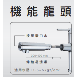 Caesar 凱撒衛浴 伸縮式臉盆龍頭 瑞士NEOPERL防濺起泡器 LF無鉛龍頭 普級省水 B196CL (含發票)-細節圖2