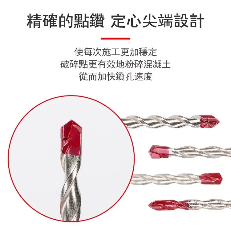 土耳門 堅・HEX六角水泥鑽頭 六角水泥鑽頭  四溝鑽尾 點鑽 定心尖端設計 深U型排屑溝槽 排削快速 (含發票)-細節圖5
