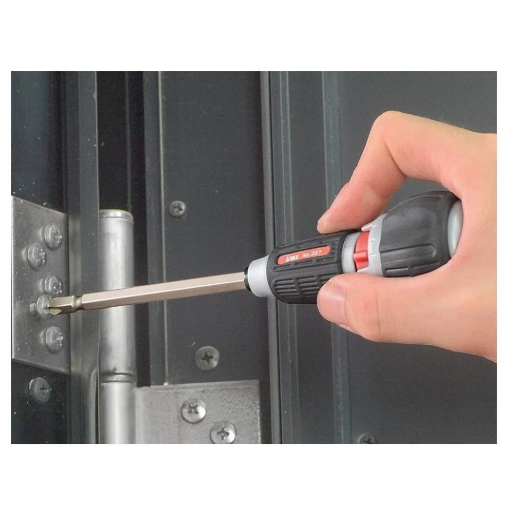 ANEX 72齒替換棘輪起子 棘輪起子 正反轉可切換 可替換起子頭 397-D (含發票)-細節圖3