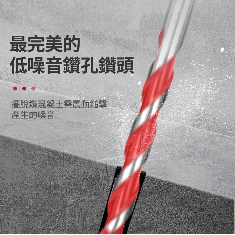 土耳門 靜．HEX六角水泥鑽頭 專利靜音鑽頭 水泥鑽尾 六角鑽頭 電鑽鑽頭 丹麥研發 低噪音鑽頭 (含發票)-細節圖4