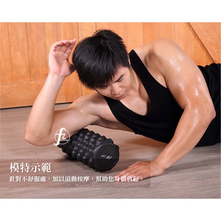 【EVA／硬度60D】實心瑜珈柱35公分／EVA顆粒／瑜珈滾輪／指壓瑜珈棒／按摩滾輪／顆粒／狼牙棒滾筒／瑜珈滾筒-細節圖6
