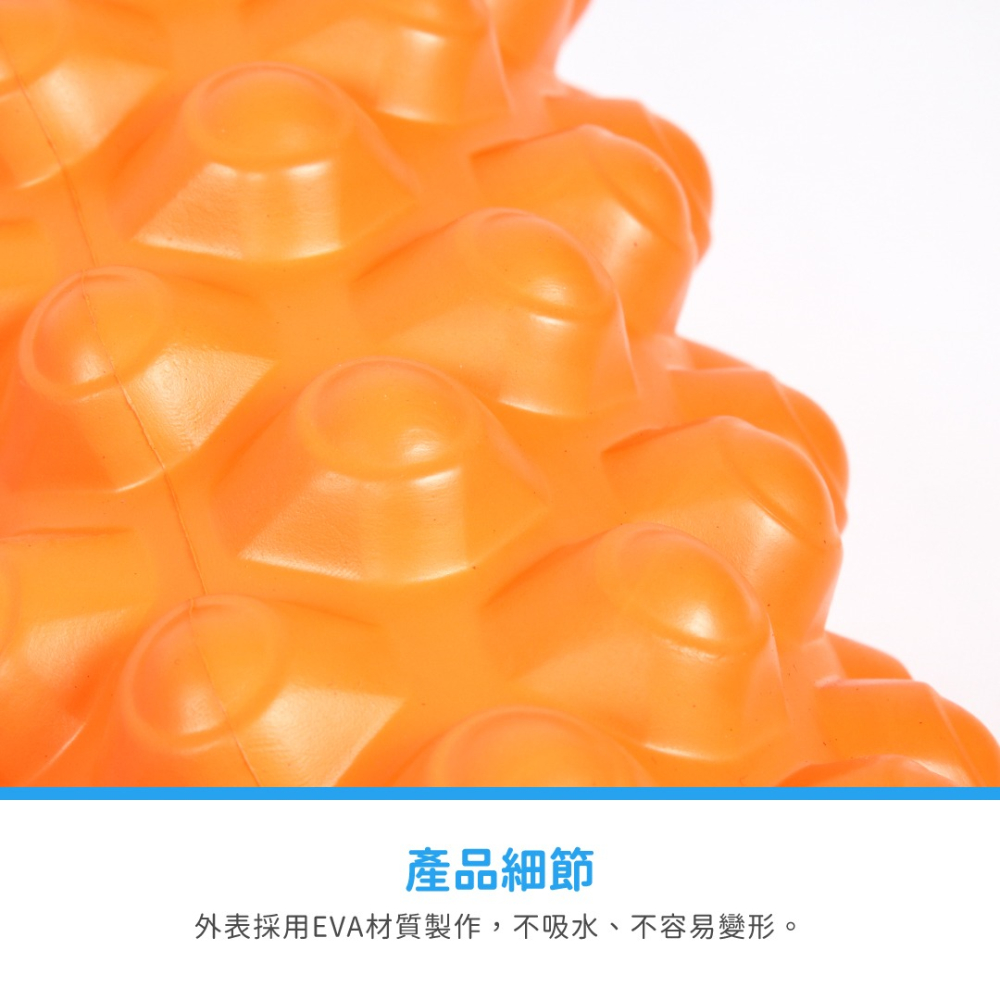 【ABSPORT】EVA 實心瑜珈柱35公分（硬度60D）／瑜珈滾輪／指壓瑜珈棒／按摩滾輪／顆粒／狼牙棒滾筒／瑜珈滾筒-細節圖3
