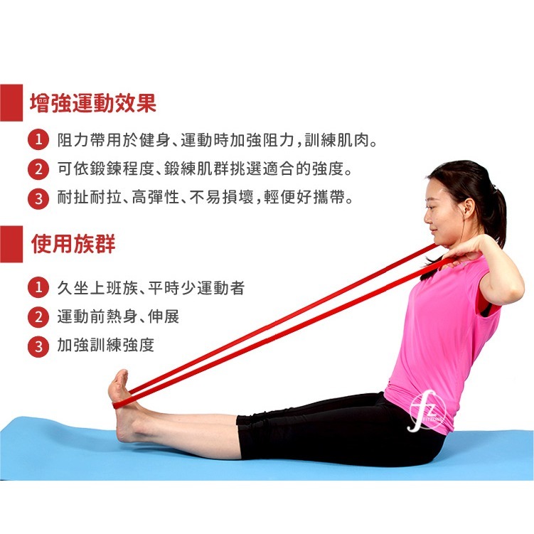 〔12~30LB〕寬1.5cm阻力帶/乳膠阻力繩/彼拉提斯帶/手足運動拉力-細節圖4