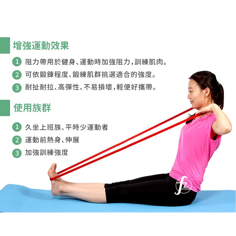 〔50~120LB〕寬4.5cm阻力帶/乳膠阻力繩/彼拉提斯帶/手足運動拉力-細節圖4
