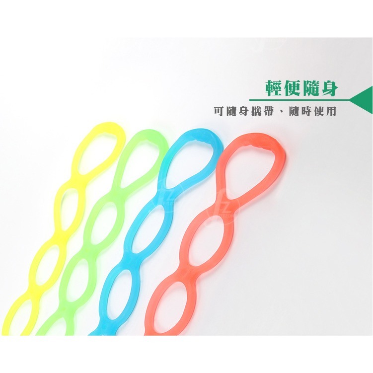 《七環型》TPR果凍拉力繩(單入)／QQ拉繩／彈力繩／伸展繩／瑜珈用品-細節圖5