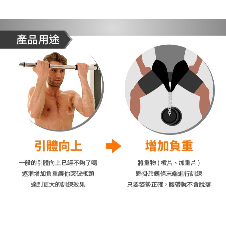 《鐵鏈負重腰帶》健身負重腰帶／引體向上負重腰帶／腰帶鐵鍊-細節圖4