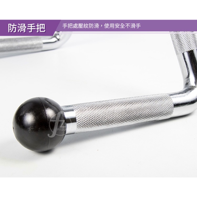 【專業拉力器】電鍍實心膠球拉桿／健身器械專用拉桿／重訓配件／可360度旋轉拉力桿／健身把手-細節圖5