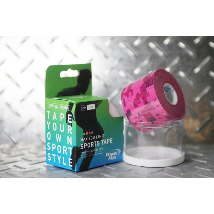 【附肌貼盒】Power Max 給力貼－圖騰款／運動貼布／肌貼／肌能貼／羽球／肌肉貼布／彈性貼布／防拉傷-規格圖8