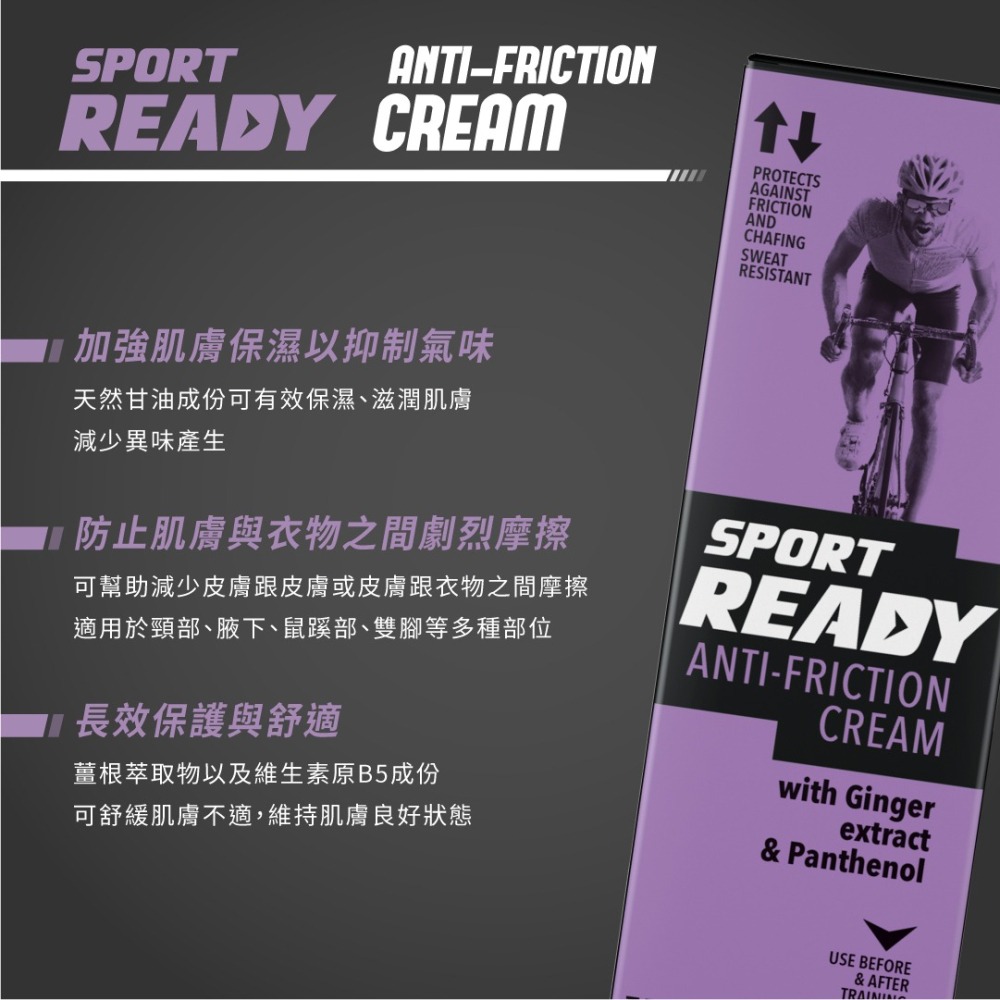 【Sport Ready】運動保養全系列／防磨擦／緩解痠痛／放鬆／暖身／防曬／運動沐浴／凝膠／運動保養-細節圖7