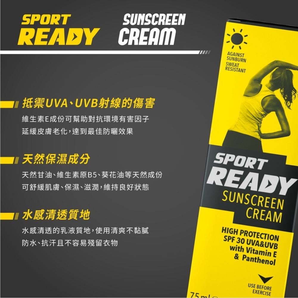 【Sport Ready】運動保養全系列／防磨擦／緩解痠痛／放鬆／暖身／防曬／運動沐浴／凝膠／運動保養-細節圖8