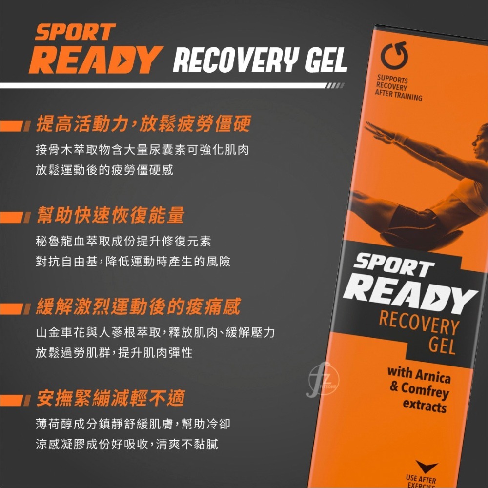 【Sport Ready】舒緩放鬆凝膠 100ml、15ml／舒緩凝膠／緩解痠痛／放鬆／安撫緊繃／運動保養-細節圖2