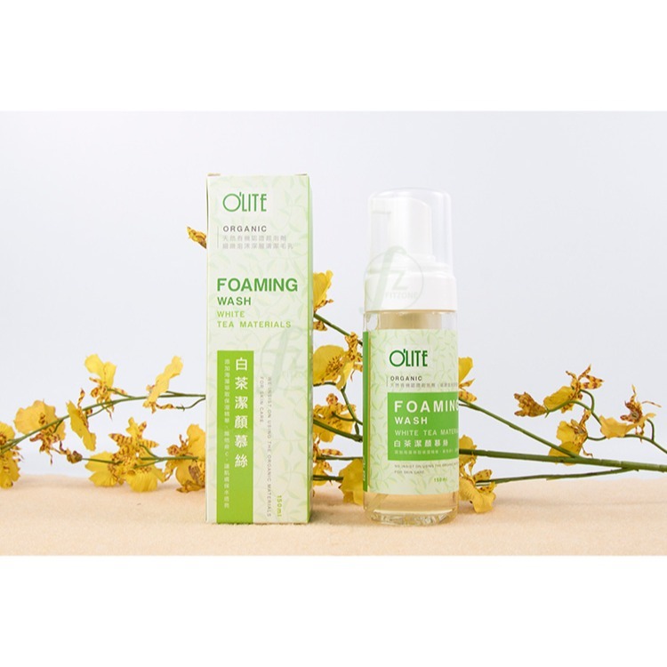 O＇LITE 歐莉特－白茶潔顏慕絲 150ml／洗面慕絲／洗臉／潔淨髒汙／保濕／清潔毛孔／olite-細節圖4