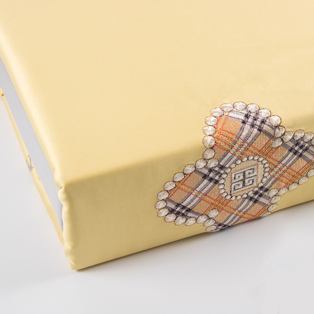 【100%純棉】100支長絨棉床單四件套（刺繡款）／床單／被套／雙人／婚慶四件組／新房／結婚用品-規格圖5