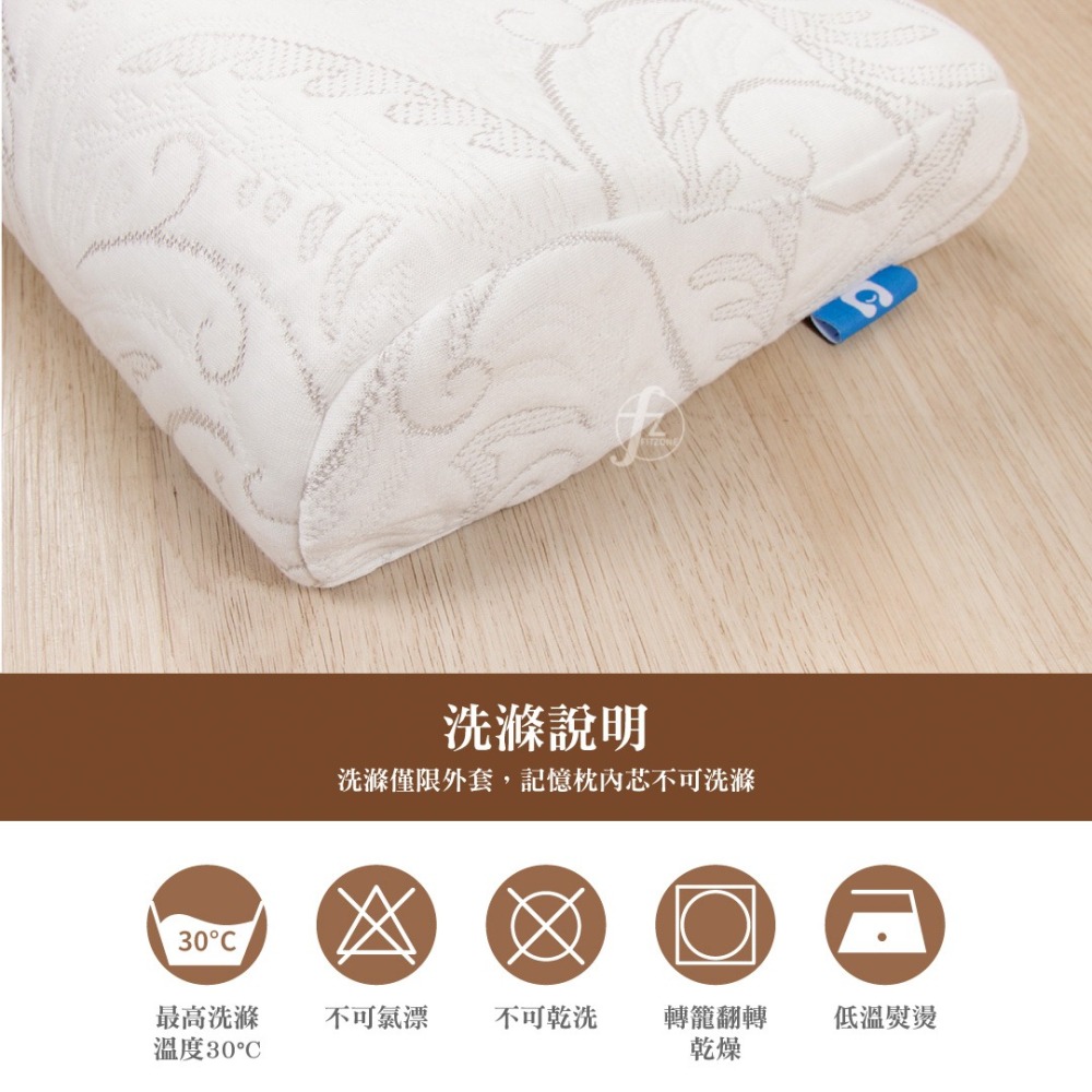【單入】舒眠記憶枕／慢回彈枕頭／枕頭頸椎紓壓／枕頭／頸枕-細節圖8