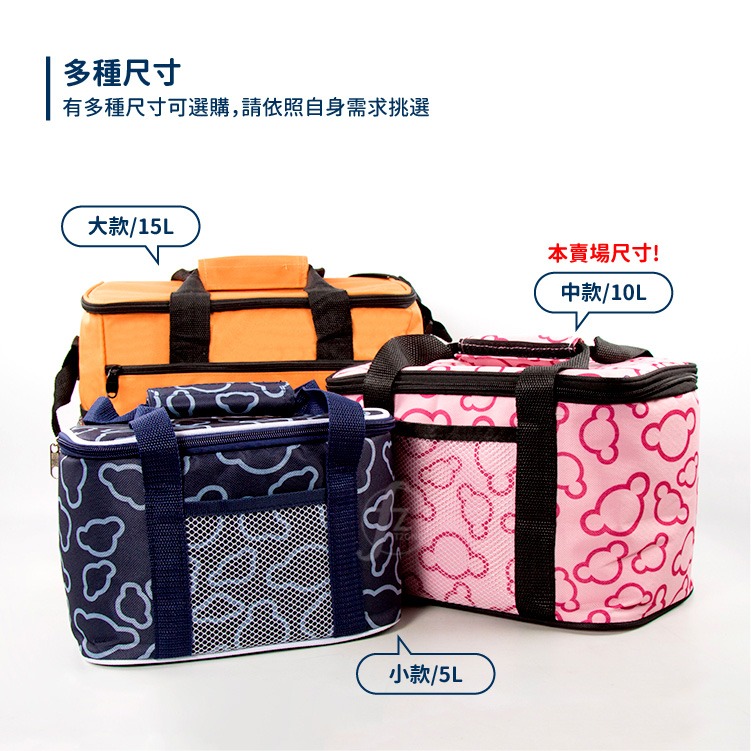 【中款10L】手提保冷袋／保溫袋／野餐袋／便當袋／保鮮包／野餐包／保冰袋-細節圖4