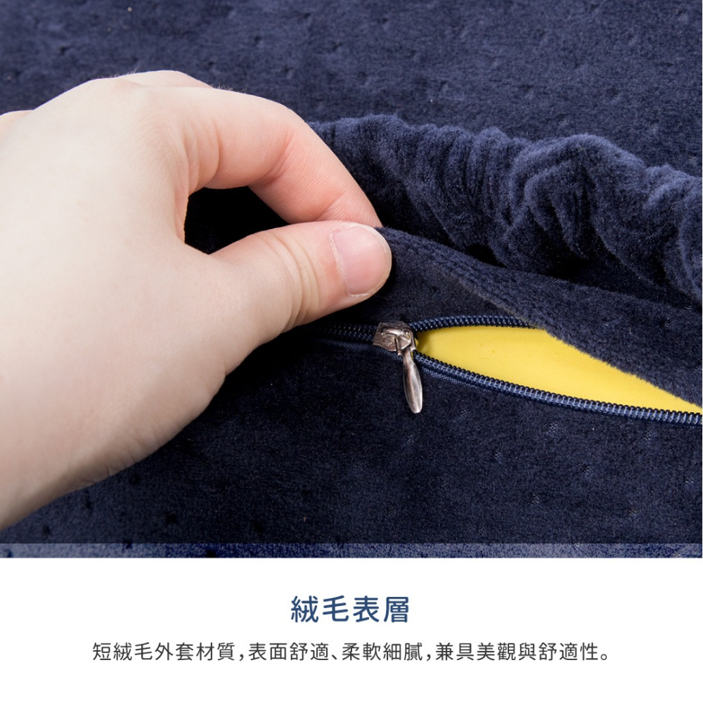 《慢回彈》頭枕腰靠組合／記憶棉／靠墊／頭枕／車用／家用／辦公室 / 記憶枕-細節圖6