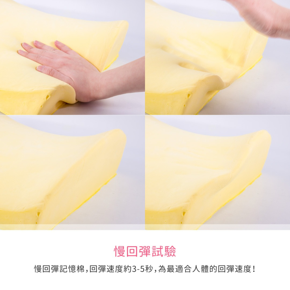 《純色款》慢回彈腰靠墊／記憶棉靠墊／坐墊／椅墊／車用靠墊／辦公室用靠墊-細節圖4