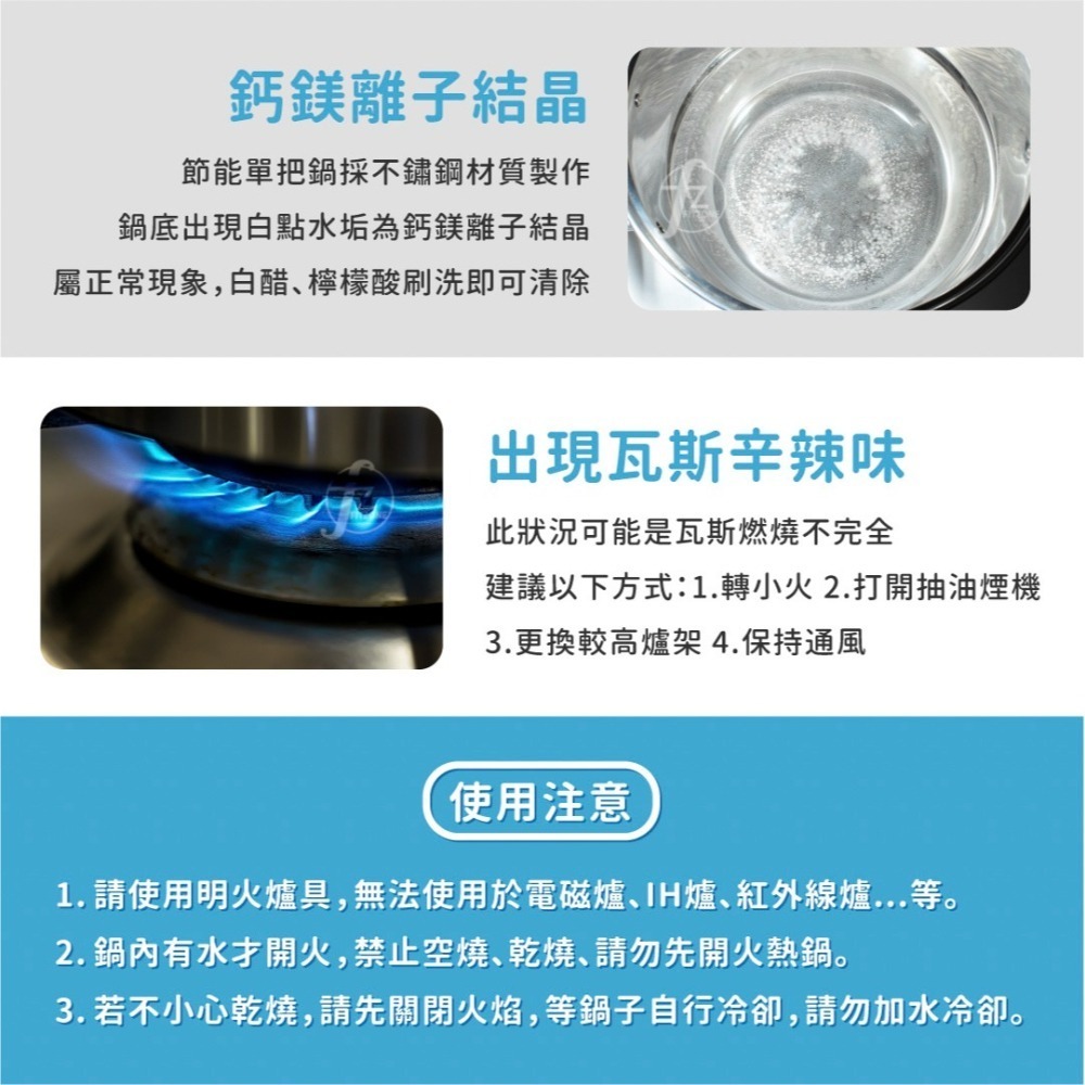 【鍋教授】316不鏽鋼節能單把鍋（22cm）／瓦斯節能鍋／鰭片鍋／高導熱單把鍋／湯鍋-細節圖5