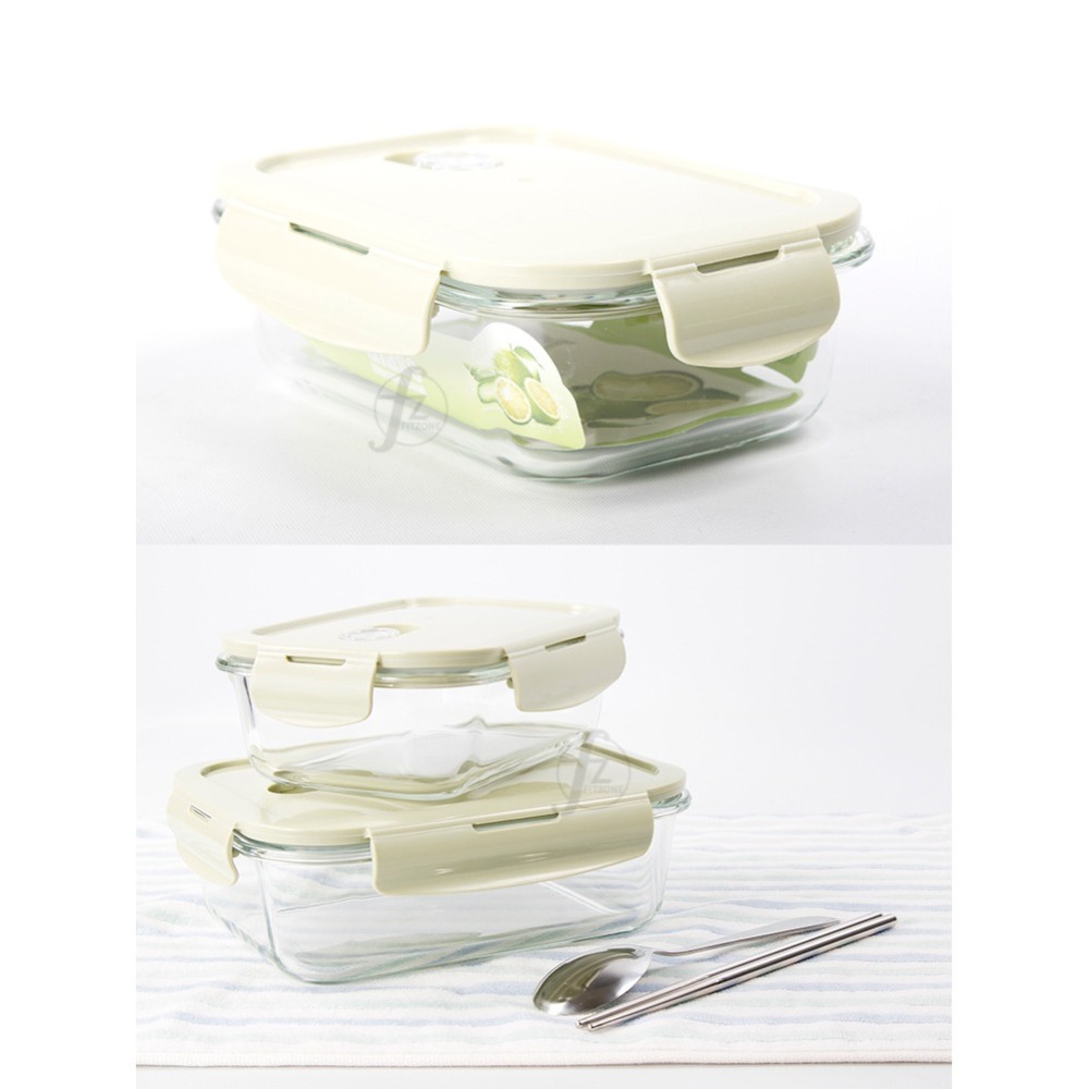 【長方型700ml】耐熱玻璃保鮮盒／密封便當盒／玻璃飯盒／高硼矽玻璃／收納保鮮／玻璃碗-細節圖4