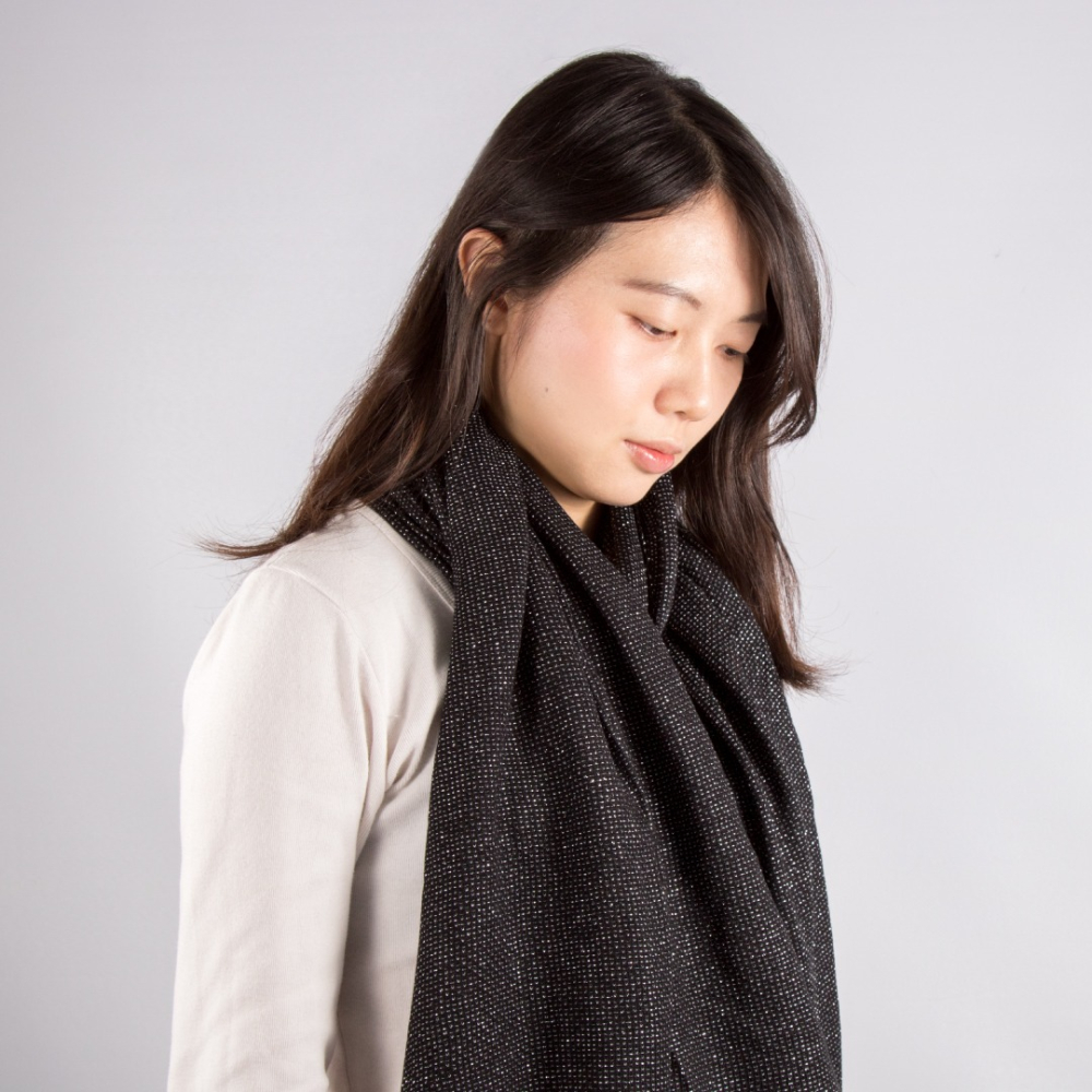 【秋冬保暖】亮線針織圍巾／披肩／披巾／秋冬保暖／薄款圍巾／聖誕節／交換禮物-細節圖5