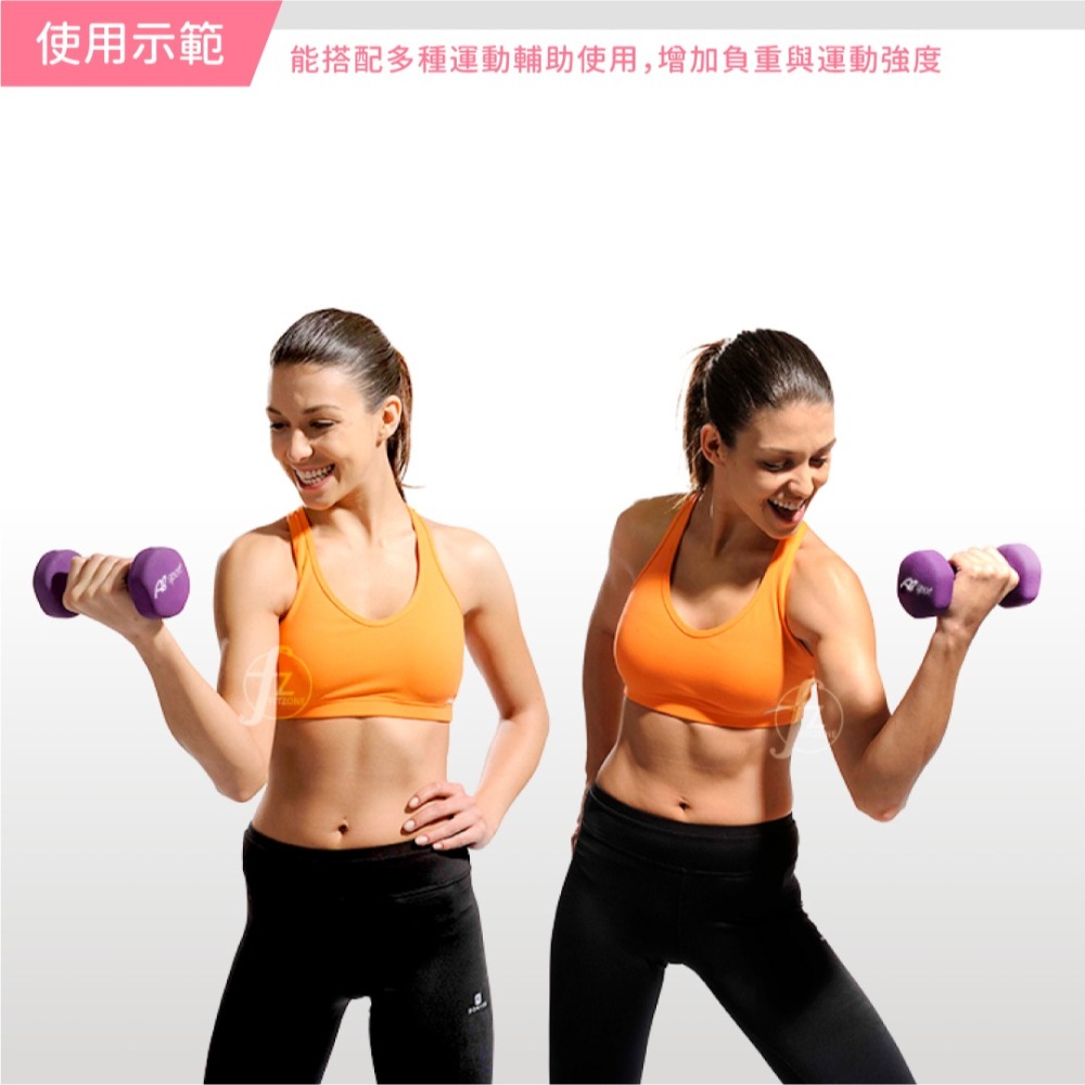 【二入】六角浸塑啞鈴1KG／浸塑啞鈴／韻律啞鈴／安全啞鈴／健身啞鈴／彩色啞鈴／麻面啞鈴-細節圖5