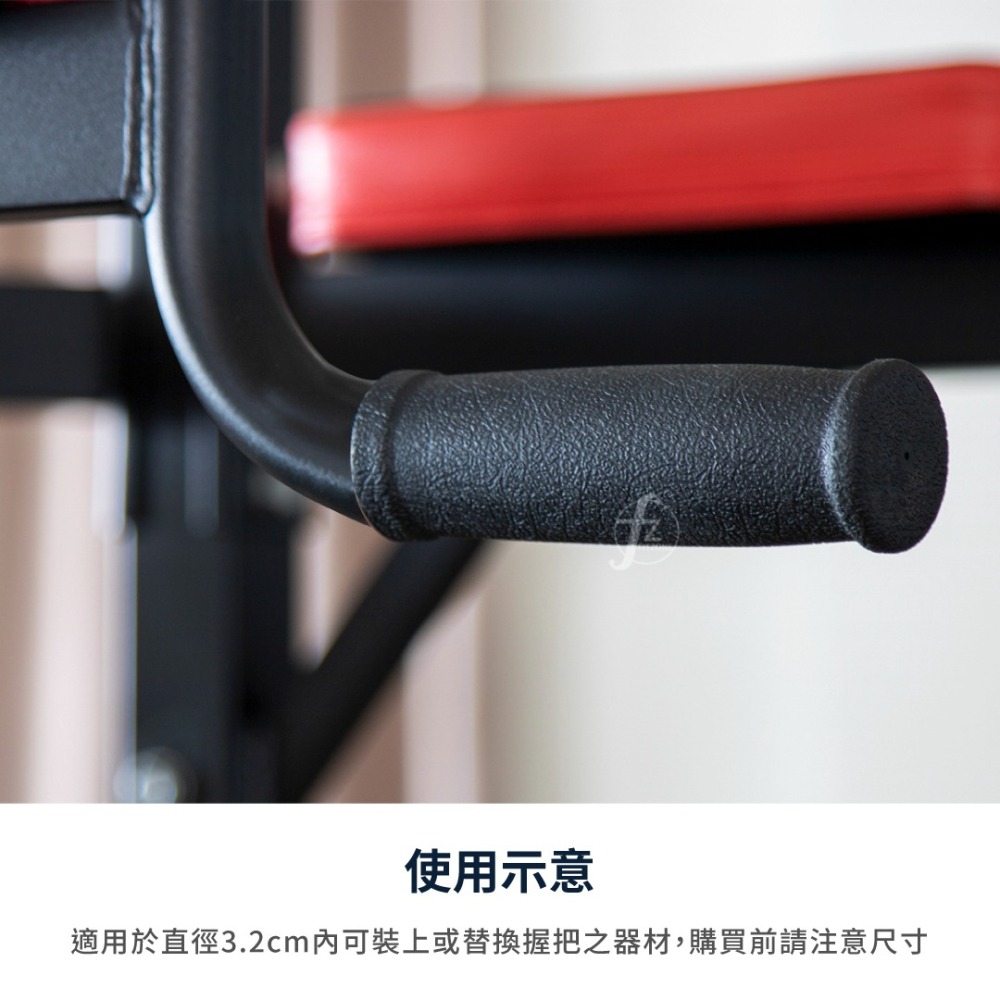 【孔徑3.2cm】台灣製握把套（二入一組）／器材握把／塑膠握把／配件／止滑握把套／重訓器材配件-細節圖4