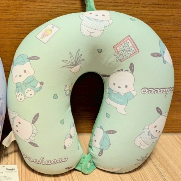 正版雷標三麗鷗頸枕酷洛米 布丁狗 帕恰狗-規格圖2