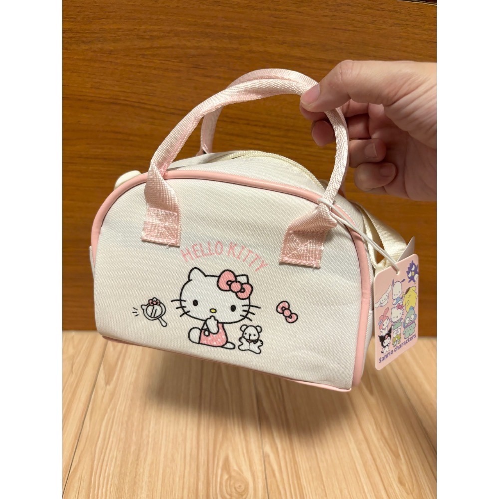 正版授權 三麗鷗手提肩背兩用包 波士頓小包 庫洛米/美樂蒂/凱蒂貓KITTY-細節圖2