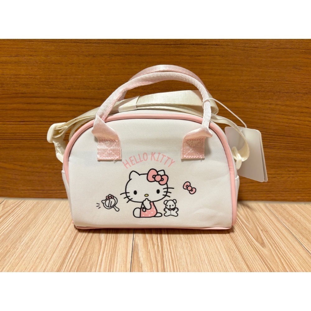 正版授權 三麗鷗手提肩背兩用包 波士頓小包 庫洛米/美樂蒂/凱蒂貓KITTY-細節圖4